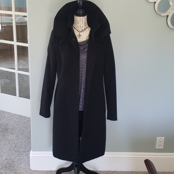 Tahari trench coat black Medium - Picture 15 of 15